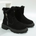 solid color fleece thickened short tube boots NSYBJ138818