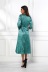 Print Casual long sleeve wrap Dress NSXLY138841