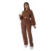 Solid Color long sleeve Hoodie Straight cargo Pants Two-piece Set NSXLY138848