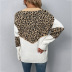Jersey cuello pico hit color jersey estampado leopardo NSMMY138861