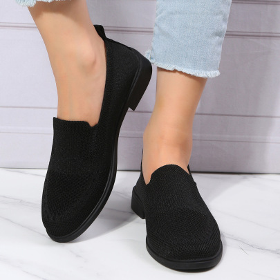 Solid Color Hollow Breathable Soft Bottom Slip-on Shoes NSYBJ138878
