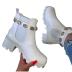 rhinestone buckle thick bottom thick heel short boots  NSYBJ138879