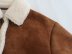 lapel fleece patch pockets double-sided jacket NSAM138884