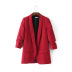 solid color drapeless buttonless suit jacket NSAM138895