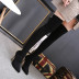 solid color over-the-knee pointed toe elastic cloth stiletto boots NSZLX138910