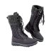 solid color mid-tube flat heel front lace round toe snow boots NSYBJ138921
