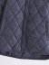 solid color rhombus quilted lapel padded jacket NSAM138929
