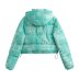 abrigo de algodón estampado con capucha y manga larga NSAM138932
