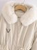 chaqueta de algodón de manga larga suelta de color liso NSAM138933