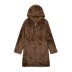 solid color retro style hooded collar faux fur coat jacket NSAM138938