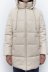abrigo de algodón con capucha de longitud media de piel sintética de color liso NSAM138970