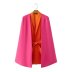 color matching two-piece cape suit jacket NSAM139031