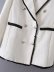 lapel long sleeve woolen stitching suit jacket NSAM139032