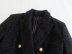 chaqueta de traje de manga larga con doble botonadura en color liso NSAM139039