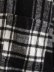 chaqueta camisera de manga larga a cuadros en blanco y negro con hebilla de gema NSAM139043