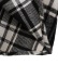 chaqueta camisera de manga larga a cuadros en blanco y negro con hebilla de gema NSAM139043