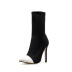 pointed toe elastic cloth stiletto boots NSZLX139051