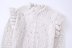 solid color Faux Pearl and Beaded decor Knit Cardigan Jacket NSAM139065