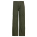 solid color multi pocket loose mid waist jeans NSGYY138062