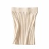 falda tubo elástica de talle alto de punto con tiras gruesas de color liso NSZQW138126
