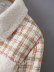 chaqueta de empalme de lana de manga larga con solapa NSAM139074