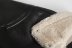 Chaqueta de costura de piel sintética de forro polar con solapa de manga larga NSAM139078