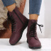 British style frosted thick-soled boots NSYBJ139084