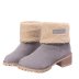 cálidas botas de nieve de algodón con punta redonda y tacón medio NSYBJ139088