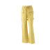 pantalones cargo holgados con tiras bootcut de color liso NSSFN139097
