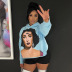 avatar print long-sleeved pullover hoodie NSMX139136
