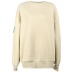 round neck warm thick letter printing loose sweatshirt NSAFS139158