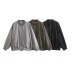 chaqueta de vuelo holgada de manga larga con cuello levantado de color liso NSXDX139160