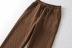 Straight elastic waist tie high waist trousers NSXDX139170