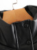 solid color faux leather long sleeve cotton jacket NSYXB139177