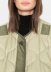 chaqueta acolchada a cuadros sin cuello en color liso NSYXB139181