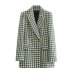 chaqueta de traje con solapa y manga larga con textura de lana NSYXB139187