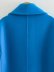 abrigo de lana de longitud media con solapa cruzada suelta de color liso NSYXB139190