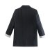 chaqueta de traje de manga larga de color liso NSYXB139195
