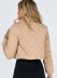 chaqueta de algodón con cremallera y cuello alzado de color liso NSYXB139196