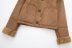 lapel long sleeve suede double-sided short jacket NSYXB139199