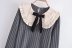 velvet bow decoration stitching slim sweater NSYXB139201