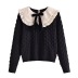 Slender Bowknot Knitted long sleeve Sweater NSYXB139208