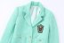 bolsillos bordados casual manga larga solapa color sólido blazer NSYXB139217