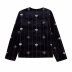 embroidery long sleeve loose casual solid color velvet jacket NSYXB139218