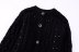 knitted single-breasted beaded jewelry long sleeve cardigan NSYXB139219