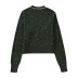 pearl decoration V-neck long sleeve color matching knitted cardigan NSYXB139223