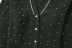 cárdigan de punto de manga larga con cuello en V y decoración de perlas NSYXB139223