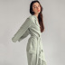 solid color cotton loose long-sleeved top and trousers loungewear set NSMSY139226
