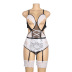 plus size lace garter one-piece underwear with leg ring NSOYM139260
