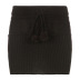 falda de cintura alta de color sólido retro con lazo tejido de lana NSGXF139310